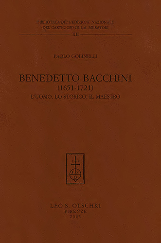 9788822252654-Benedetto Bacchini (1651-1721). L’uomo, lo storico, il maestro.