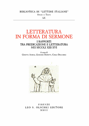 9788822252098-Letteratura in forma di sermone. I rapporti tra predicazione e letteratura nei s