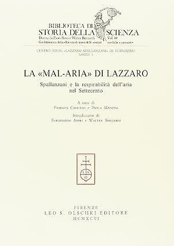 9788822244482-La «Mal-aria» di Lazzaro Spallanzani e la respirabilità dell'aria nel Settecento