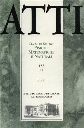 Atti. Classe di Scienze Fisiche, Matematiche e Naturali. N.158. fascicolo II.