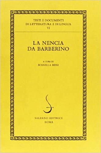 9788885026506-La Nencia da Barberino.