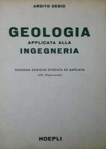 Geologia applicata alla ingegneria.
