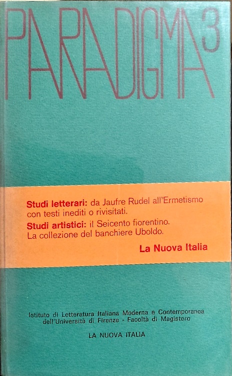 Paradigma 3. Dall'Indice:Per una verifica testuale della poetica rudeliana della