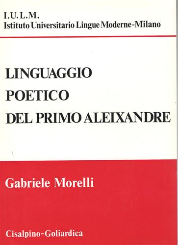 Linguaggio poetico del primo Aleixandre.