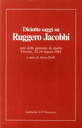 Diciotto saggi su Ruggero Jacobbi.