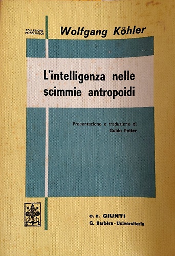 L'intelligenza nelle scimmie antropoidi.
