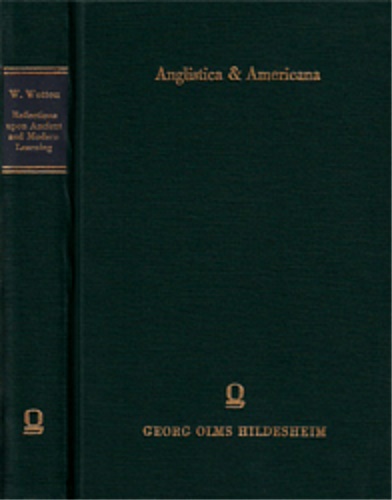 9783487519807-Reflections upon Ancient and Modern Learning.