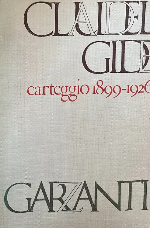 Carteggio, 1899-1926.