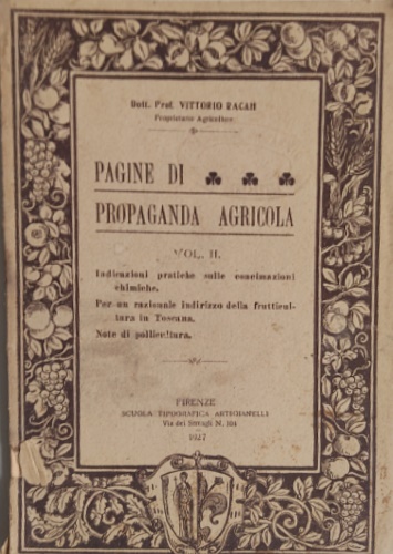 Pagine di propaganda agricola.