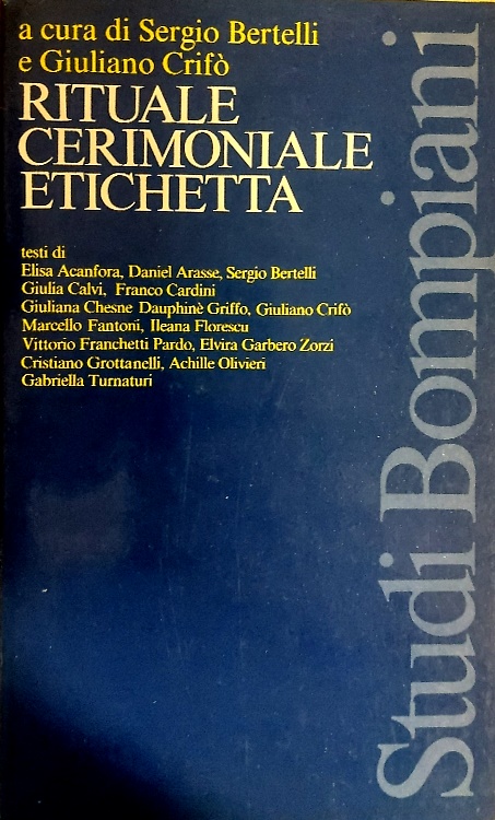 9788845212277-Rituale, cerimoniale, etichetta.