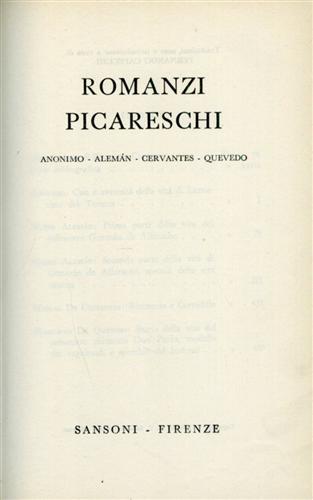 Romanzi Picareschi.