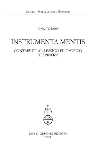 9788822259639-Instrumenta mentis. Contributi al lessico filosofico di Spinoza.