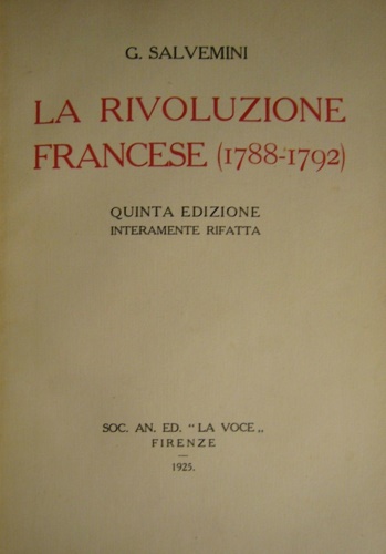 La Rivoluzione francese (1788-1792).