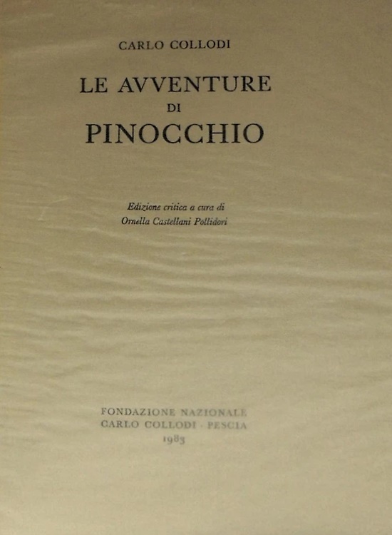 Le Avventure di Pinocchio.
