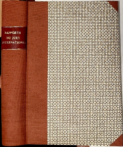 Rapports du jury international. Introduction générale. Deuxième partie. Beaux-ar