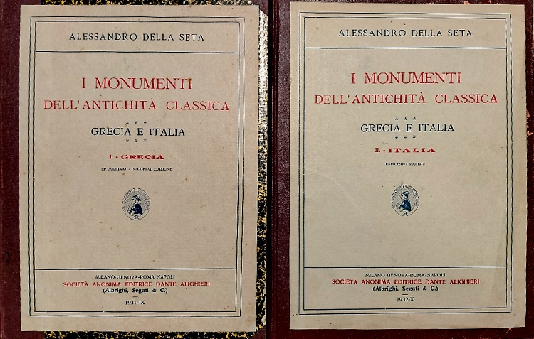 I monumenti dell'antichità classica. Grecia e Italia. Vol.I:Grecia. Vol.II: Ital