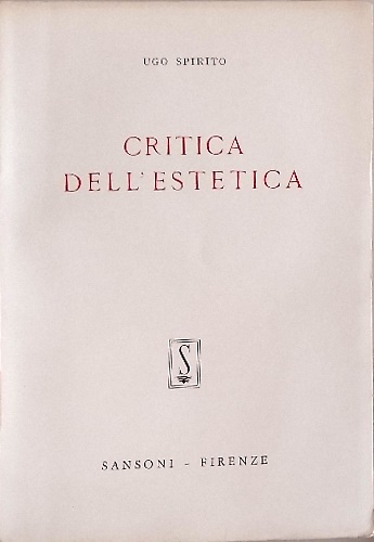 Critica dell'estetica.