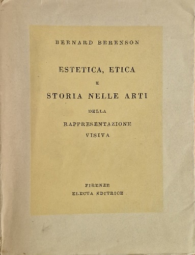 Estetica, etica e storia nelle arti della rappresentazione visiva.