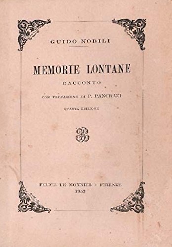 Memorie lontane. Racconto.