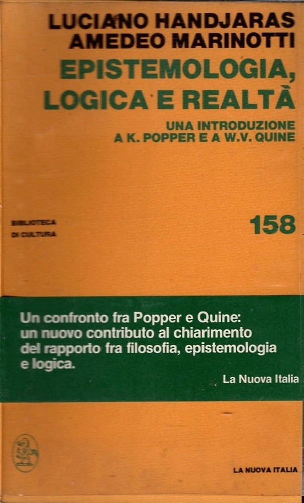 9788822100504-Epistemologia, logica e realtà. Una introduzione a K. Popper e a W.V.Quine.
