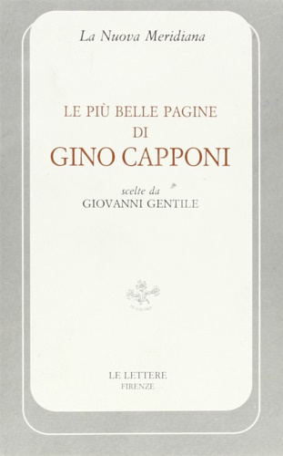 9788871661810-Le più belle pagine di Gino Capponi.