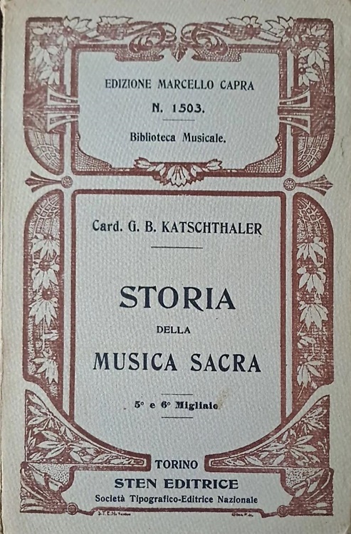 Storia della musica sacra.