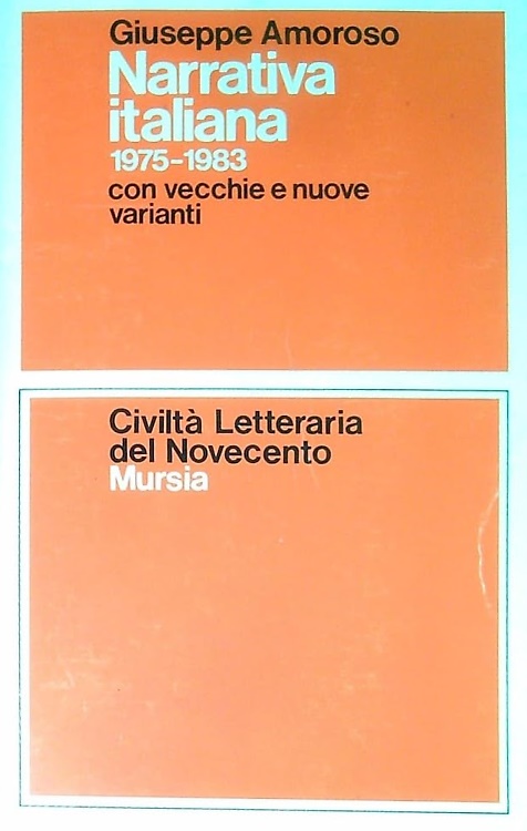 Narrativa italiana 1984-1988.