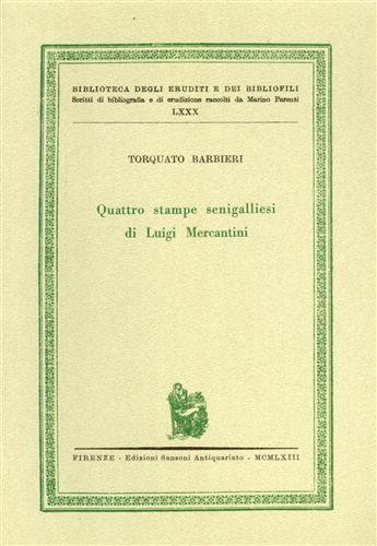 Quattro stampe senigalliesi di Luigi Mercantini.