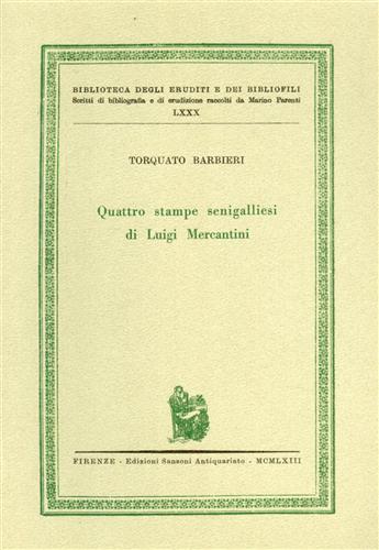 Quattro stampe senigalliesi di Luigi Mercantini.