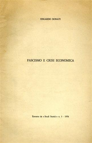 Fascismo e crisi economica.