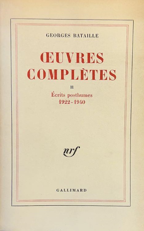 9782070267941-Oeuvres complètes. Tome II: Ecrits posthumes (1922-1940).