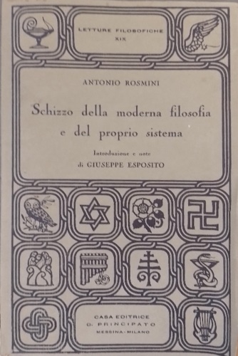 Schizzo della moderna filosofia e del proprio sistema.