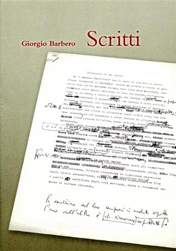 Giorgio Barbero Scritti 1950- 1999.