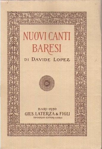 Nuovi canti baresi.