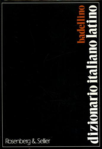 Dizionario Italiano Latino.
