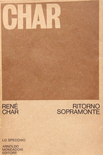 9788804118336-Ritorno a sopramonte e altre poesie.