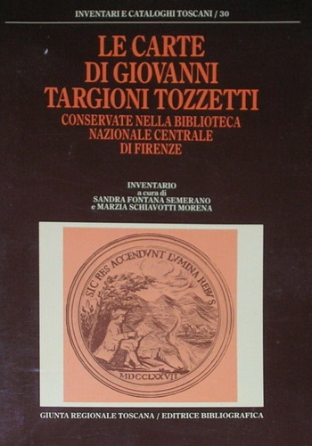 9788870752182-Le carte di Giovanni Targioni Tozzetti conservate nella Bibl.Naz.Centrale di Fir