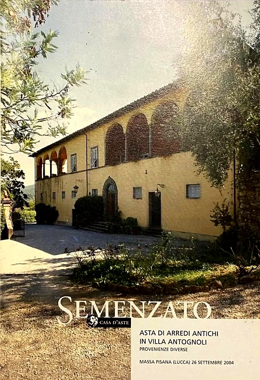 Asta degli arredi di Villa Antognoli.