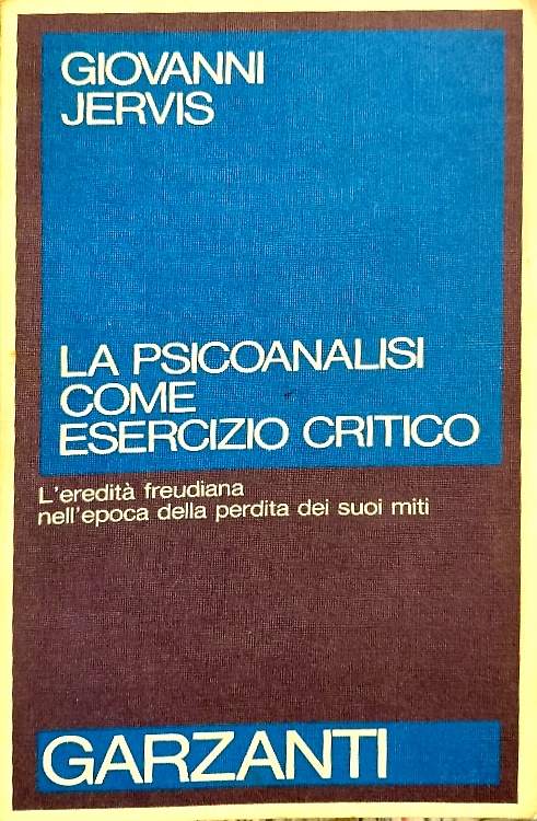 9788811598404-La psicoanalisi come esercizio critico.