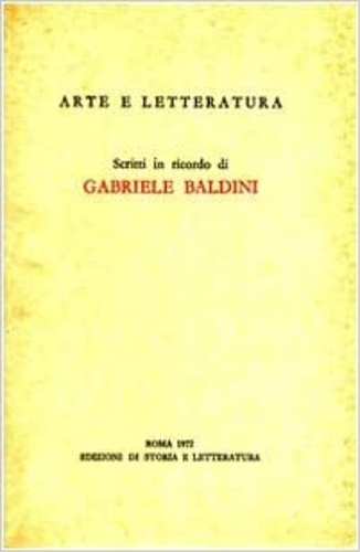 9788884987013-Scritti in ricordo di Gabriele Baldini.
