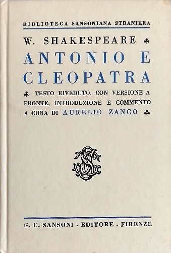 Antonio e Cleopatra.