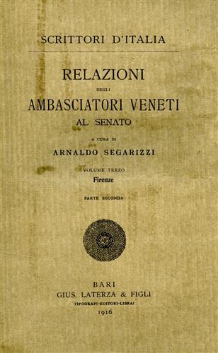Relazioni degli ambasciatori veneti al Senato. Vol.I: Ferrara, Mantova, Monferra