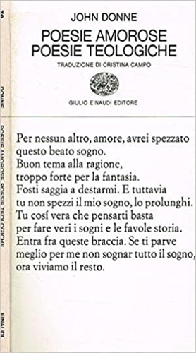 9788806299347-Poesie amorose. Poesie teologiche.