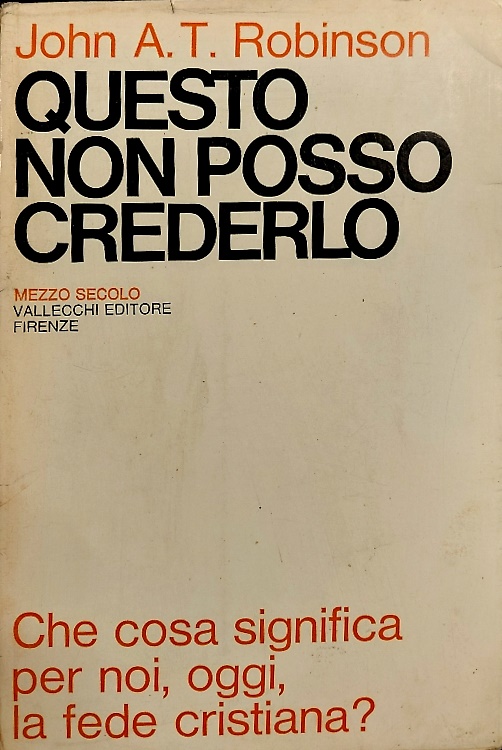 Questo non posso crederlo.
