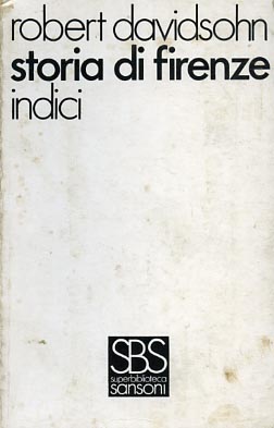9788838305139-Storia di Firenze. Vol.VIII: Indici.