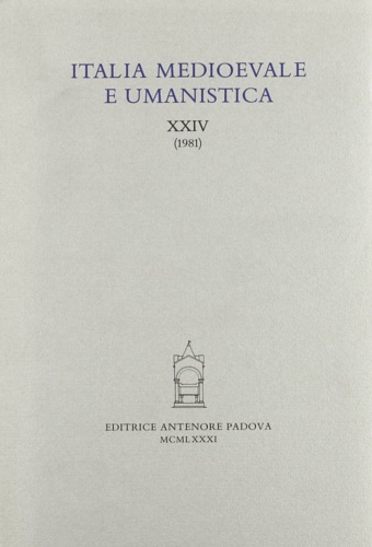 9788884551122-Italia Medioevale e Umanistica. Periodico annuale. XXIV (1981).