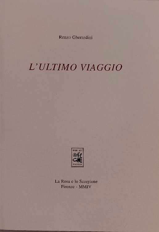 L'ultimo viaggio [Poesie]