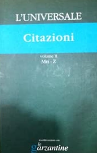 Citazioni. L'universale. La grande enciclopedia tematica.