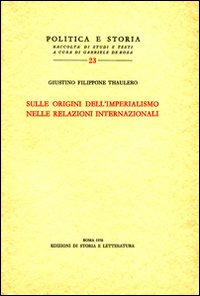 9788884987419-Sulle origini dell'imperialismo nelle relazioni internazionali.