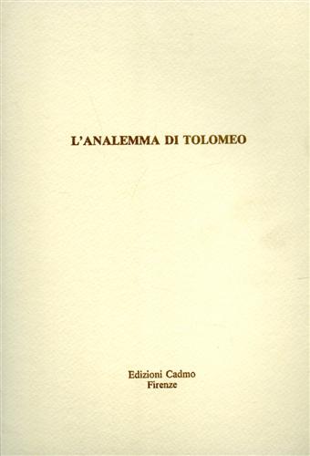 9788879230360-L'analemma di Tolomeo.